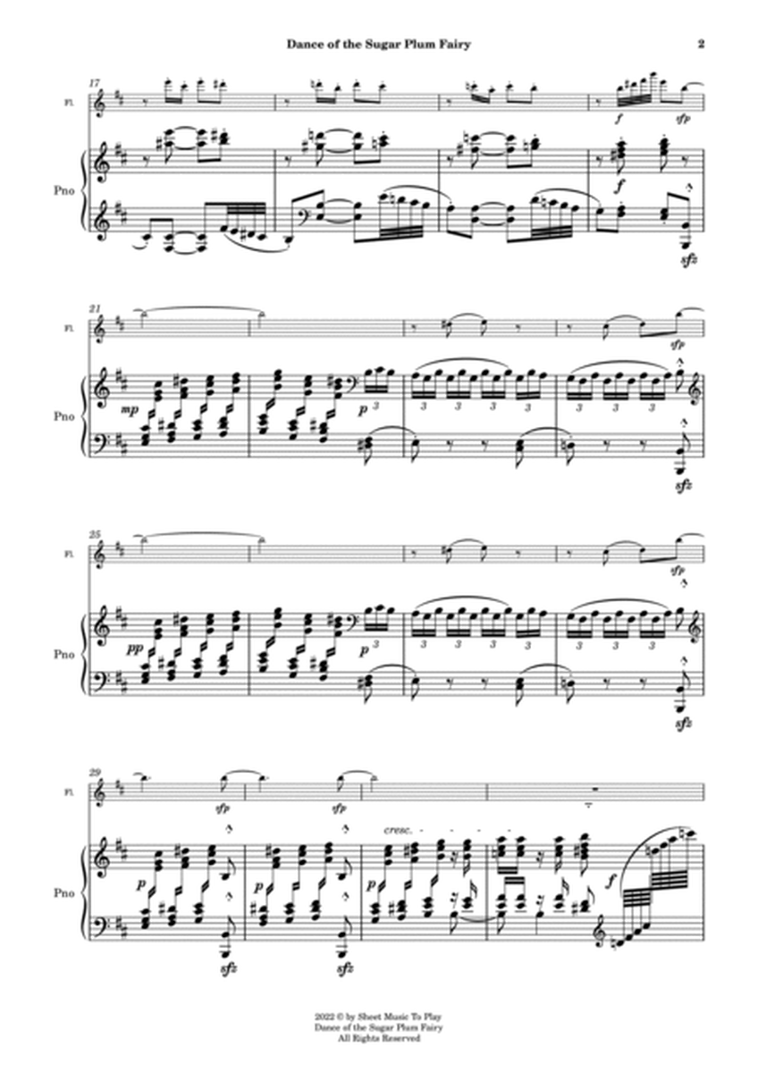 Dance of the Sugar Plum Fairy - Flute and Piano (Full Score) image number null