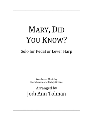 Mary, Did You Know?