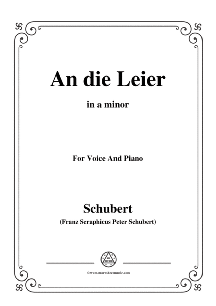 Schubert-An die Leier(To My Lyre),Op.56 No.2,in g sharp minor,for Voice&Piano image number null