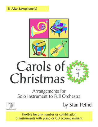 Book cover for Carols of Christmas, Set 1 - Eb Alto Saxophone(s)