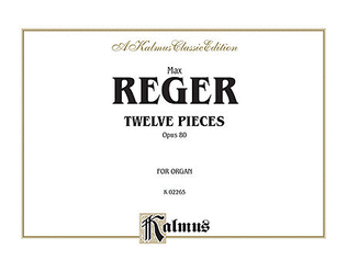 Book cover for Twelve Pieces for Organ, Op. 80