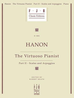 Book cover for Hanon -- The Virtuoso Pianist, Part II - Scales and Arpeggios