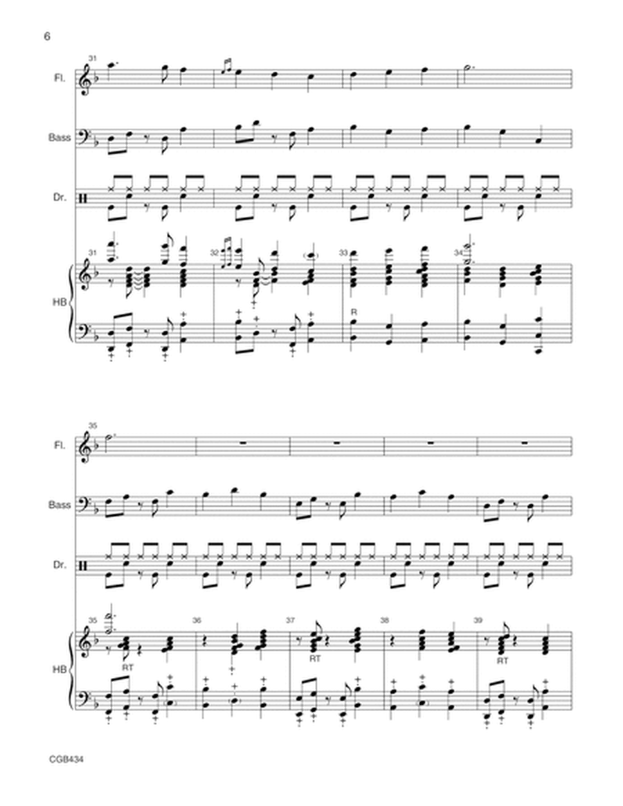 Jazz Waltz on Praise to the Lord - Full Score image number null