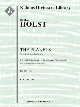 Book cover for The Planets, Op. 32/H125
