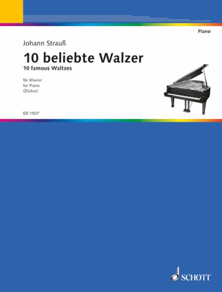 Book cover for 10 famous Waltzes