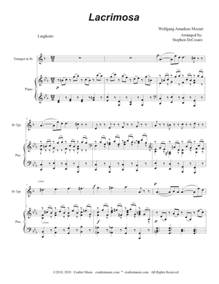 Lacrimosa (Bb-Trumpet solo and Piano)