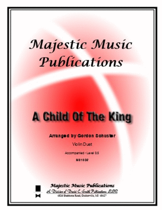 Book cover for A Child Of The King