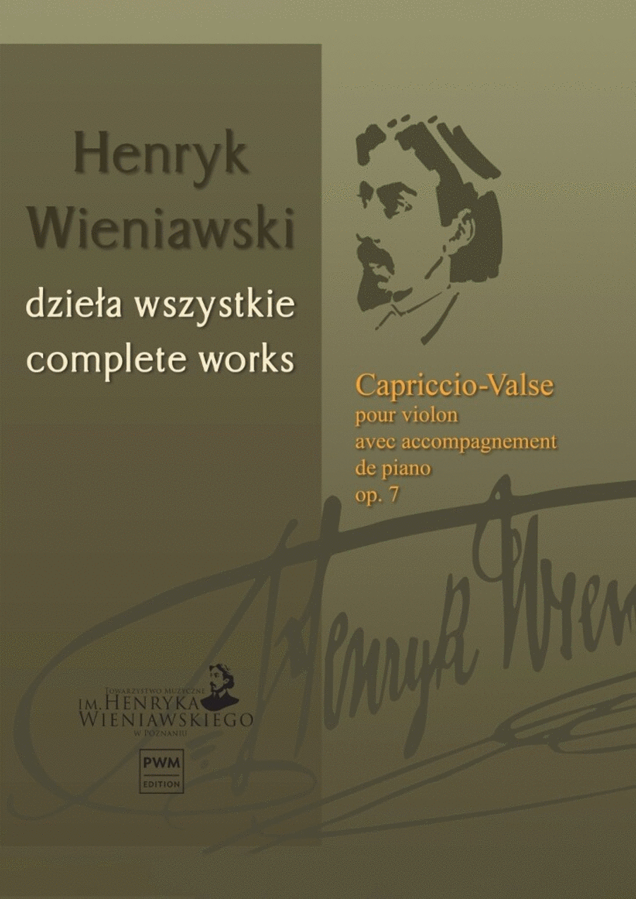 Capriccio-Valse Cw Op. 7 Cw Volume 15