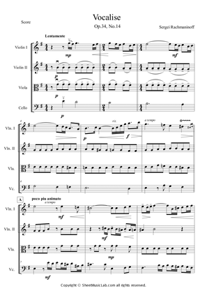 Vocalise Op.34, No.14