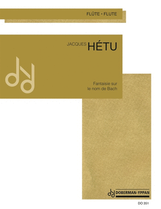 Book cover for Fantaisie sur le nom de Bach