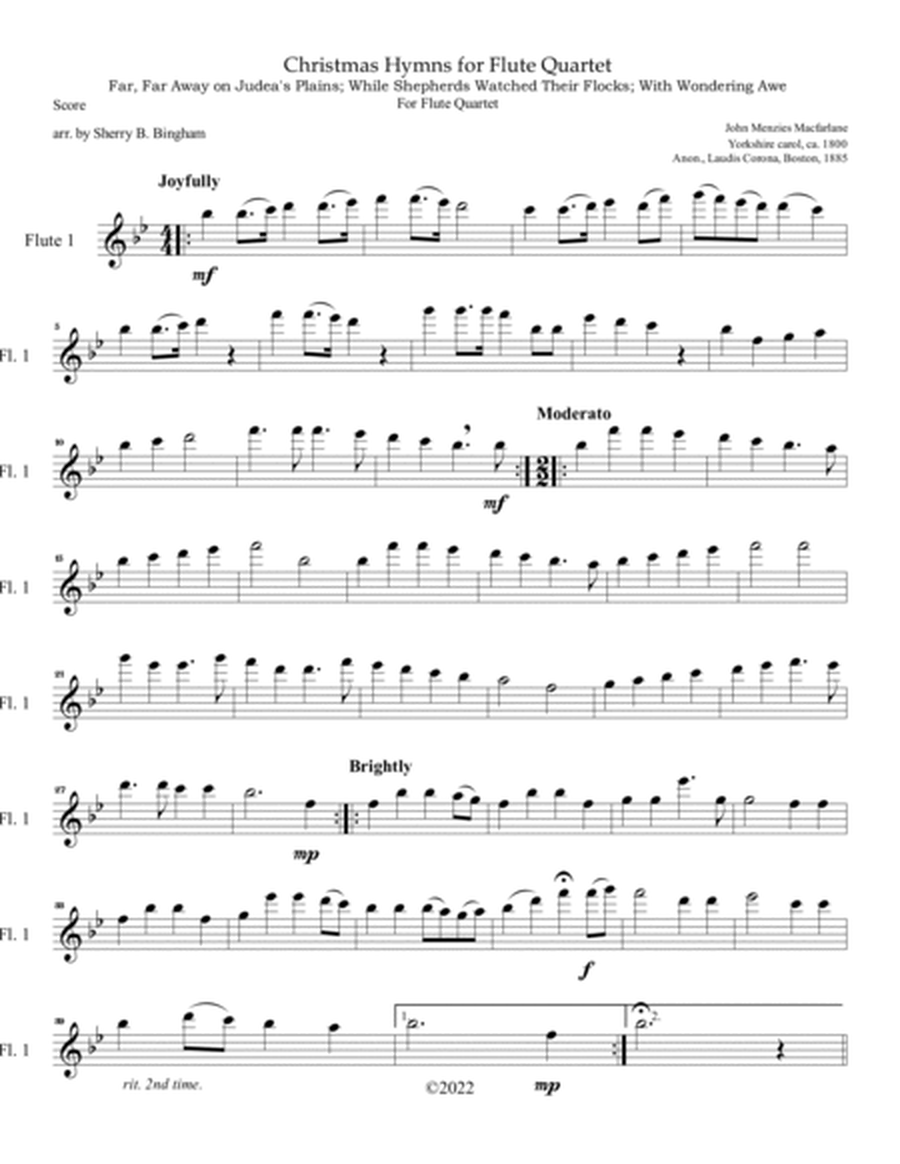 Christmas Hymns for Flute Quartet image number null