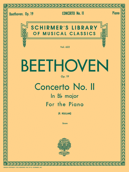 Ludwig van Beethoven : Concerto No. 2 in Bb, Op. 19