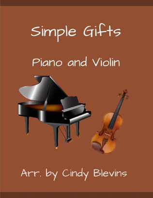 Book cover for Simple Gifts, for Piano and Violin