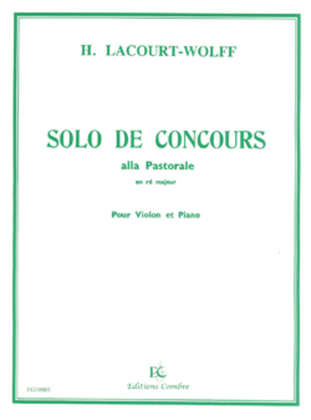 Book cover for Solo de concours Alla pastorale en Re maj.