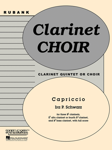Capriccio - Clarinet Quintets Or Choirs With Score