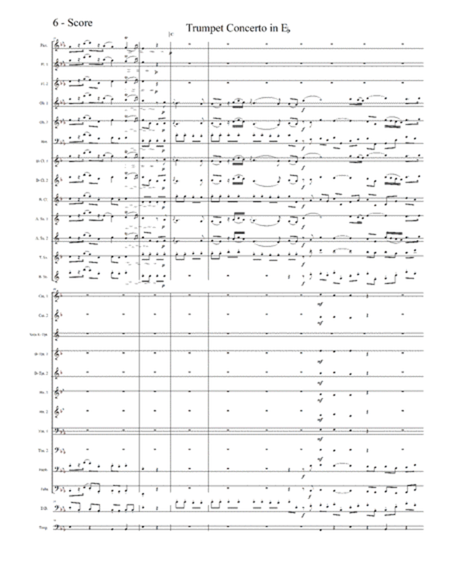 Neruda - Trumpet Concerto in E-flat transcribed for Concert Band in 3 movements (Score and Parts) image number null