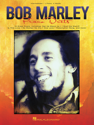 Book cover for Bob Marley for Piano Duet