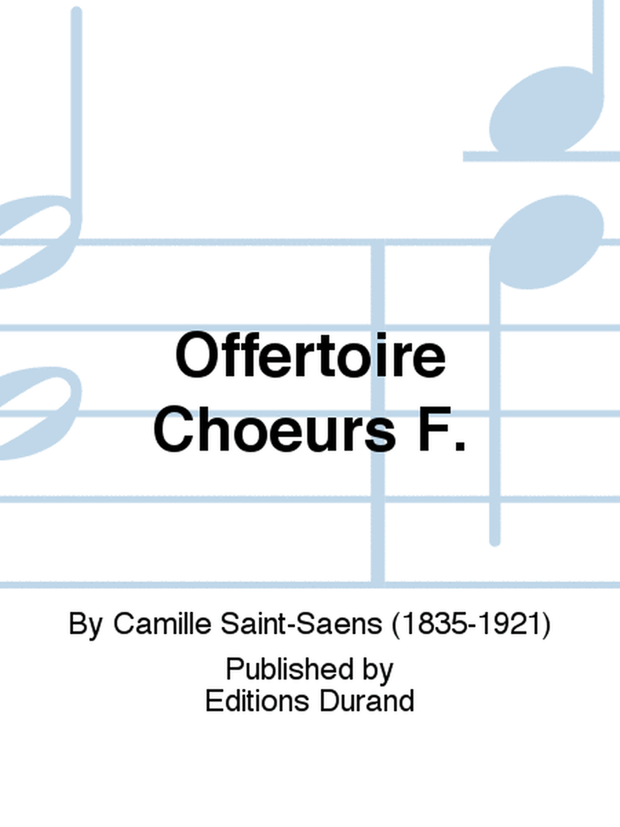 Offertoire Choeurs F.