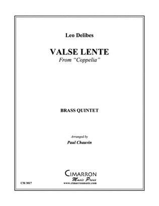 Book cover for Valse Lente