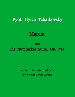 Book cover for Tchaikovsky - Marche (The Nutcracker) for String orchestra