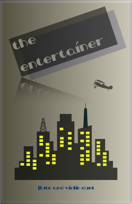 Book cover for The Entertainer by Scott Joplin, Flute and Violin Duet