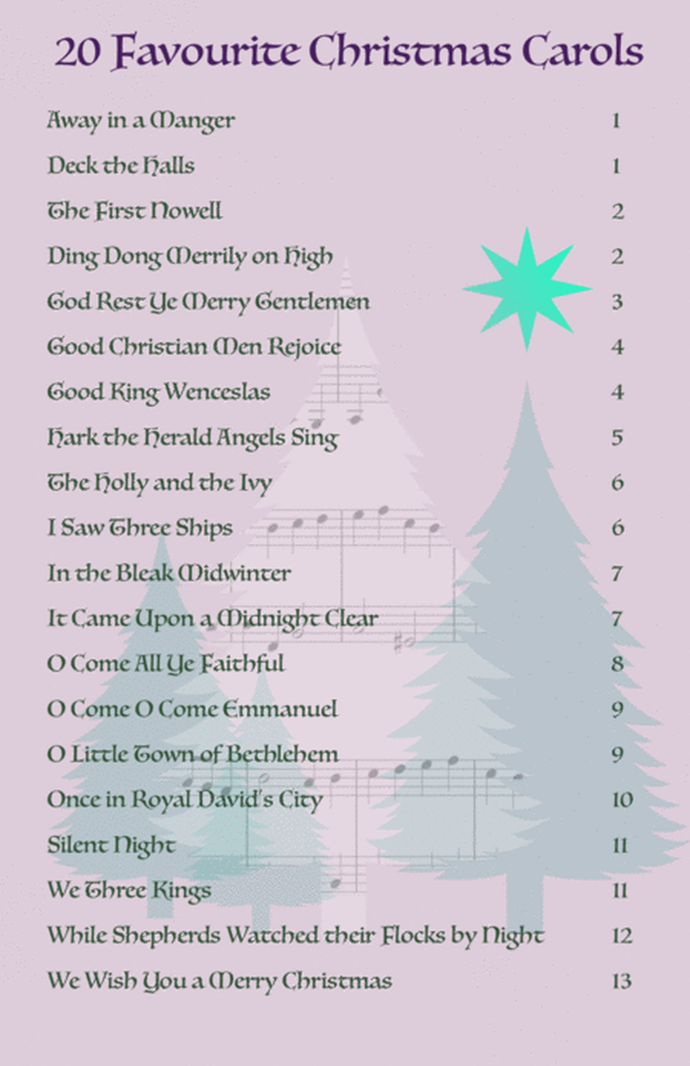 20 Favourite Christmas Carols for Soprano Saxophone and Clarinet Duet