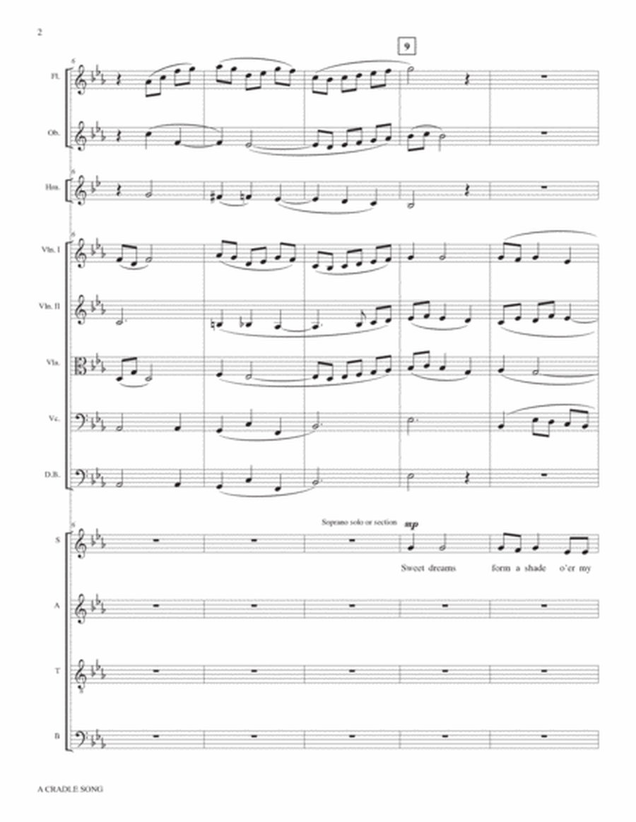 A Cradle Song: Full Score and Parts
