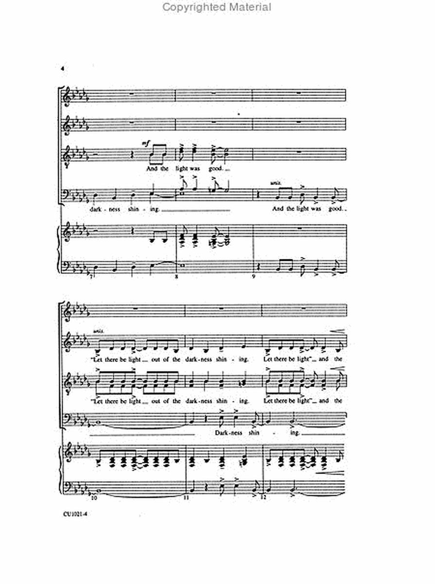 Let There Be Light (SATB) image number null