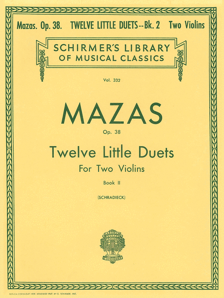 12 Little Duets, Op. 38 - Book 2