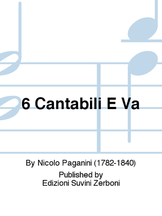 Book cover for 6 Cantabili E Va