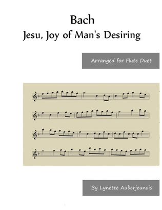 Book cover for Jesu, Joy of Man’s Desiring - Flute Duet