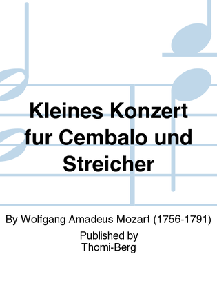 Book cover for Kleines Konzert fur Cembalo und Streicher