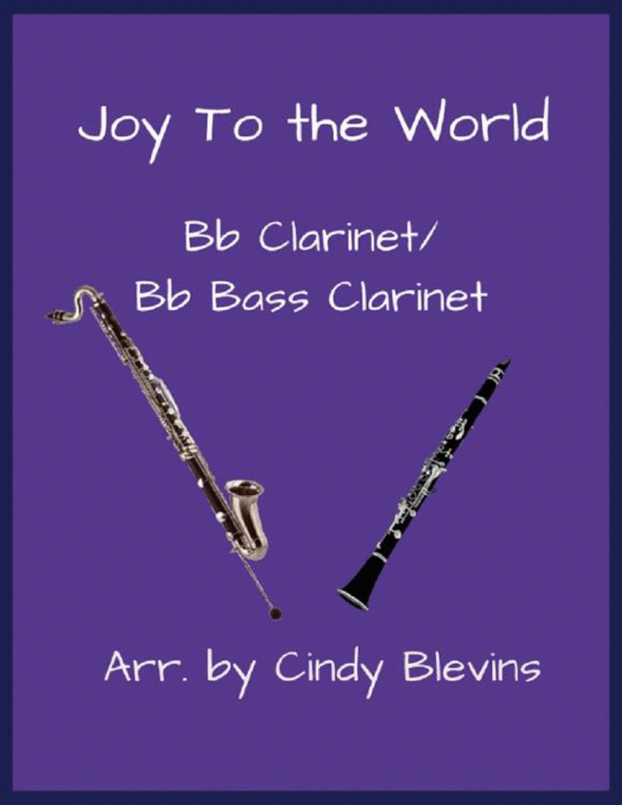 Joy To the World, Bb Clarinet and Bb Bass Clarinet Duet image number null