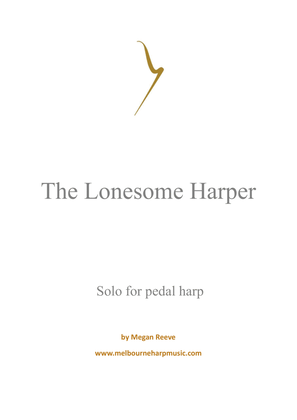 Book cover for The Lonesome Harper (pedal harp)
