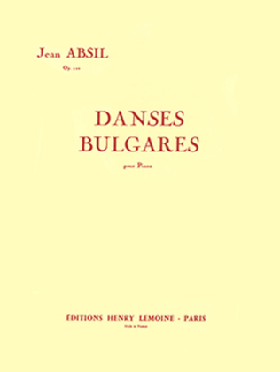 Book cover for Danses bulgares Op. 102