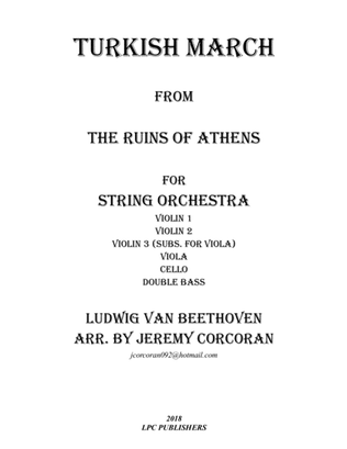 Book cover for Turkish March from The Ruins of Athens for String Orchestra