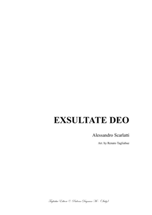 EXSULTATE DEO - A: Scarlatti - Arr. for Organ 2 staff