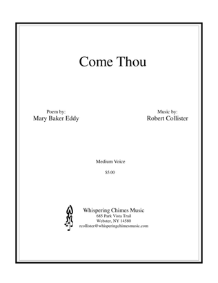 Book cover for Come Thou medium voice