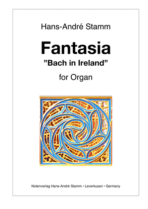 Book cover for Fantasia "Bach in Ireland" for organ