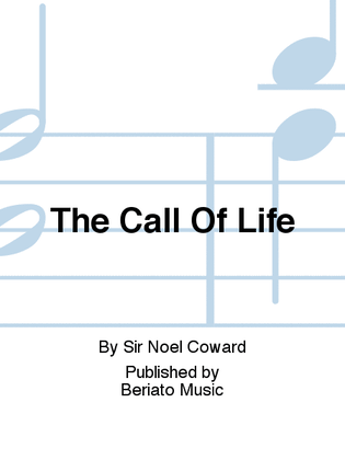 Book cover for The Call Of Life