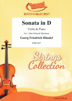 Book cover for Sonata in D