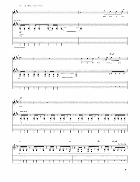 Heart From Your Hate by Trivium - Electric Guitar - Digital Sheet