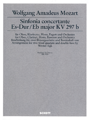 Sinfonia Concertante 8ww/db Score