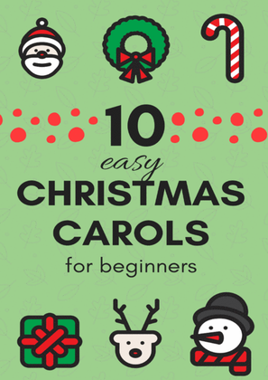 Book cover for 10 Easy Christmas Carols for Clarinet in Bb Beginners (Music for Children)