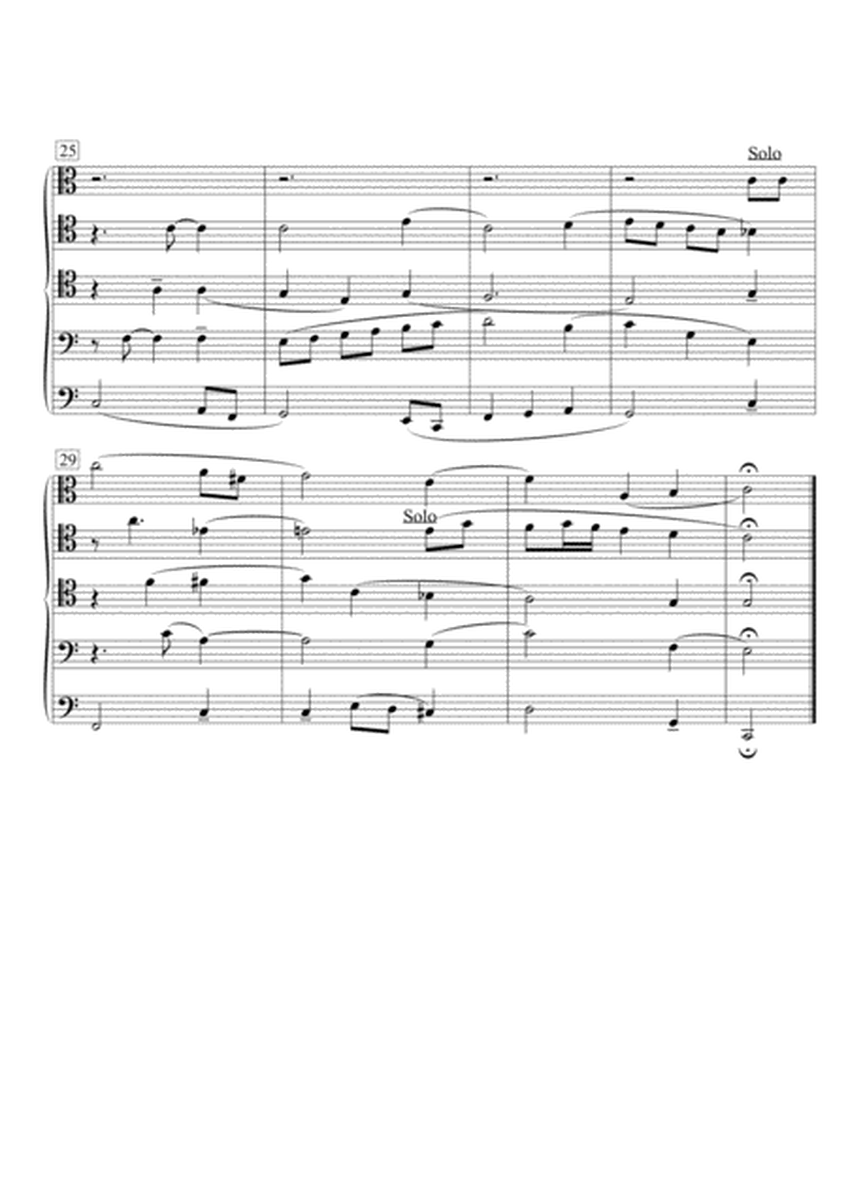 Brahms' Wiegenlied "Guten Abend, gut' Nacht" für Posaunenquintett image number null