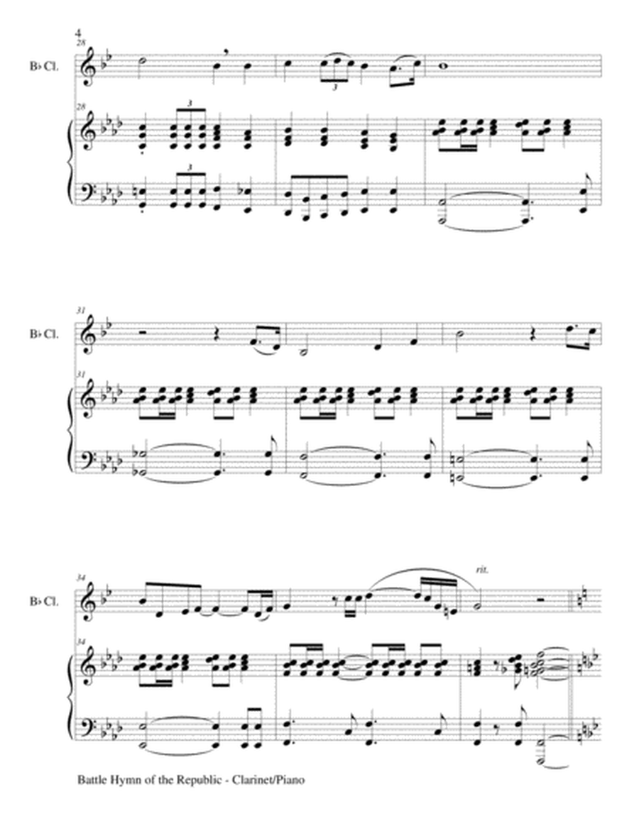 BATTLE HYMN OF THE REPUBLIC (Duet – Bb Clarinet and Piano/Score and Parts) image number null