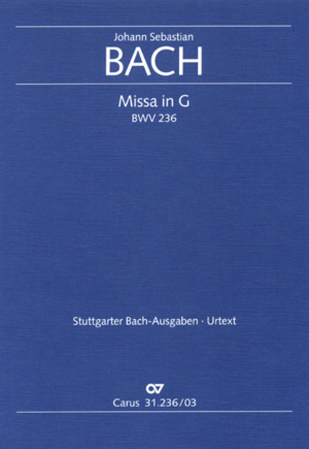 Missa in G (Mass in G major) (Messe en sol majeur)