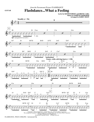 Flashdance...What A Feeling (from Flashdance) (arr. Kirby Shaw) - Guitar