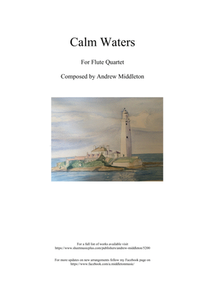 Book cover for Calm Waters for Flute Quartet