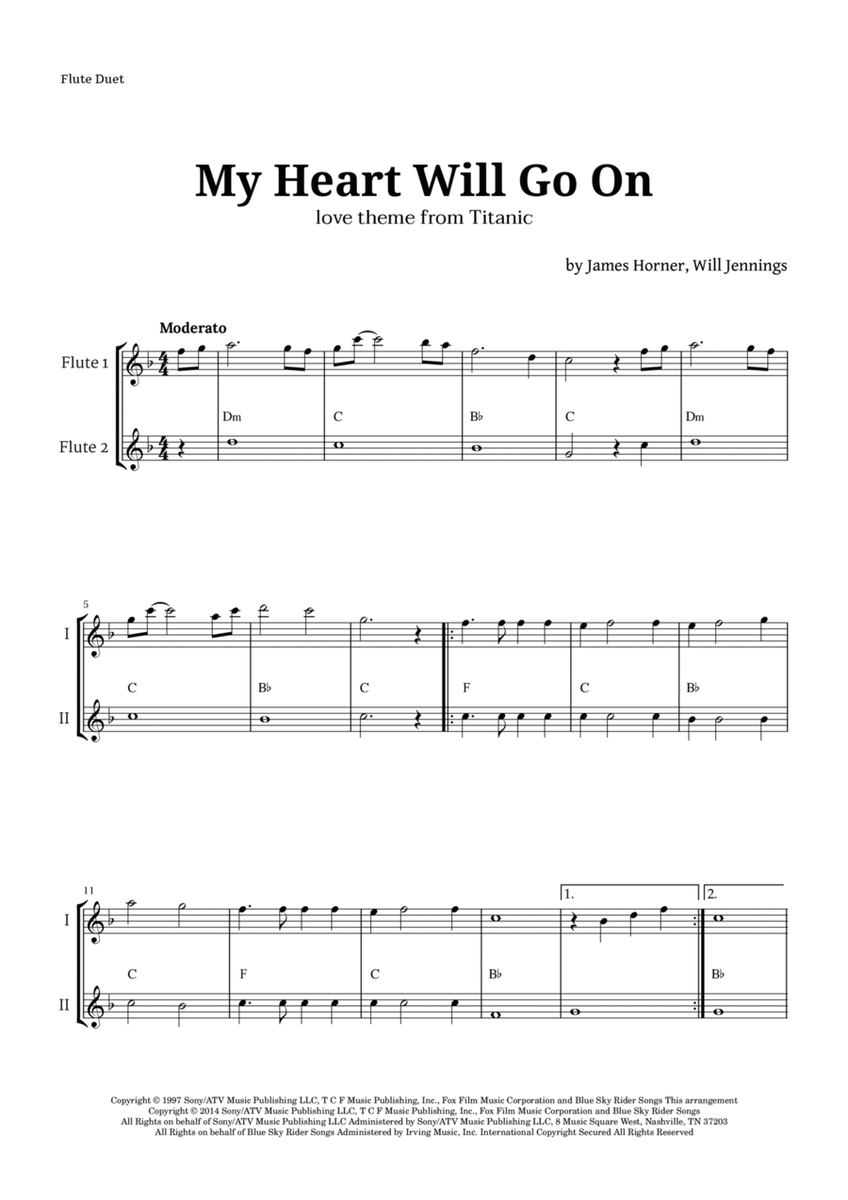 My Heart Will Go On (love Theme From 'titanic') image number null